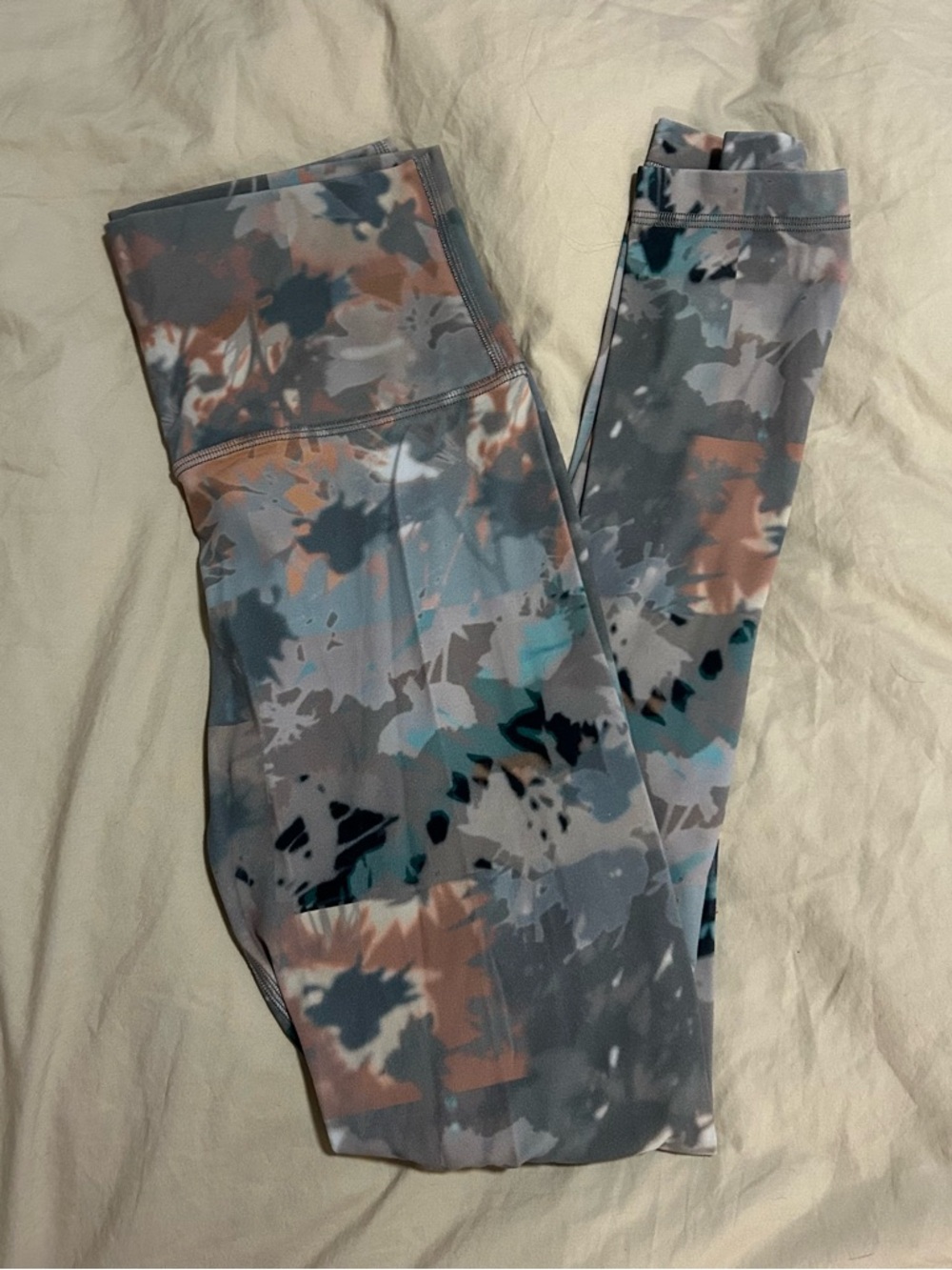 lululemon athletica Multi-Color Abstract Print High-Rise Leggings